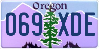 OR license plate 069XDE