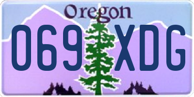 OR license plate 069XDG