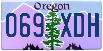 OR license plate 069XDH