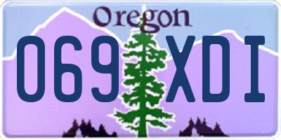 OR license plate 069XDI