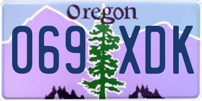 OR license plate 069XDK