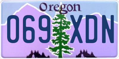 OR license plate 069XDN