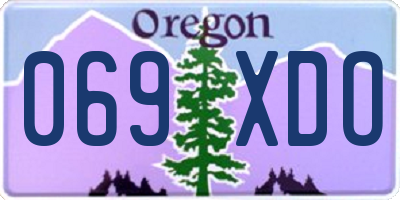 OR license plate 069XDO
