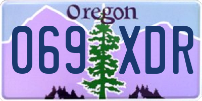 OR license plate 069XDR