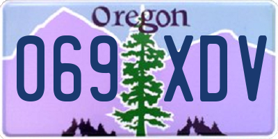 OR license plate 069XDV
