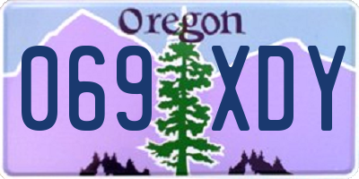 OR license plate 069XDY