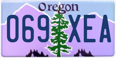 OR license plate 069XEA