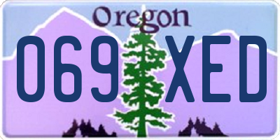 OR license plate 069XED