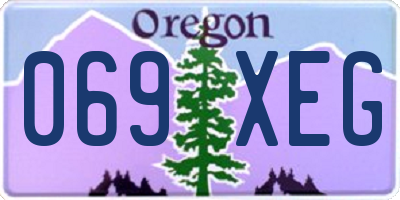 OR license plate 069XEG