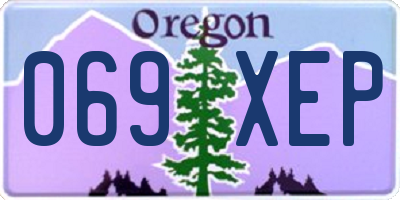 OR license plate 069XEP