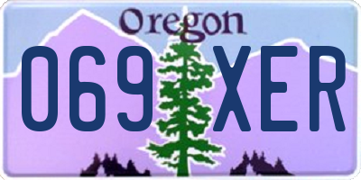 OR license plate 069XER
