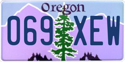 OR license plate 069XEW