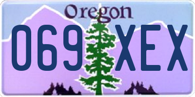 OR license plate 069XEX