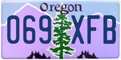 OR license plate 069XFB