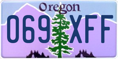 OR license plate 069XFF