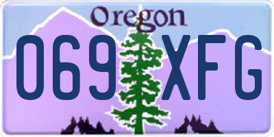OR license plate 069XFG