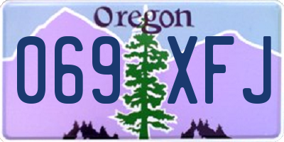 OR license plate 069XFJ