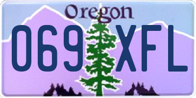 OR license plate 069XFL