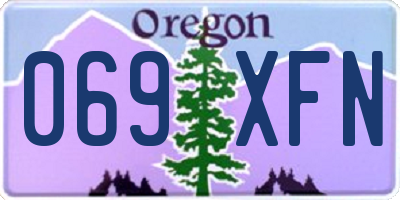 OR license plate 069XFN