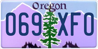 OR license plate 069XFO