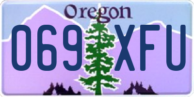 OR license plate 069XFU
