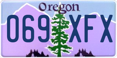 OR license plate 069XFX