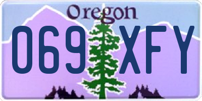 OR license plate 069XFY