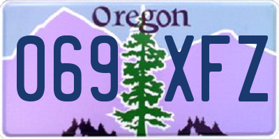 OR license plate 069XFZ