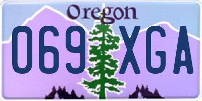 OR license plate 069XGA