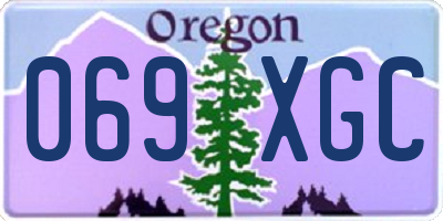 OR license plate 069XGC