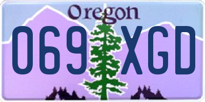 OR license plate 069XGD