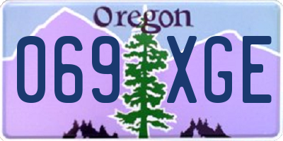 OR license plate 069XGE