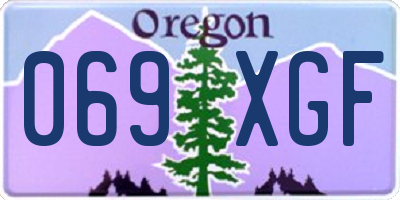 OR license plate 069XGF