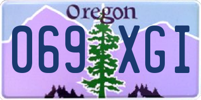 OR license plate 069XGI