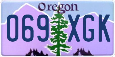 OR license plate 069XGK