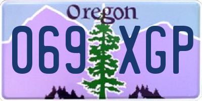 OR license plate 069XGP