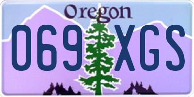OR license plate 069XGS