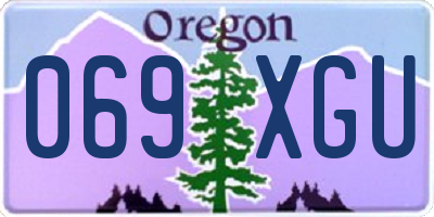 OR license plate 069XGU