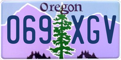 OR license plate 069XGV