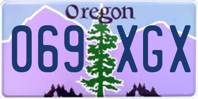 OR license plate 069XGX