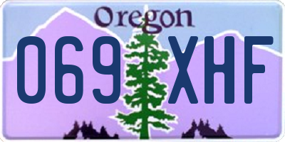OR license plate 069XHF