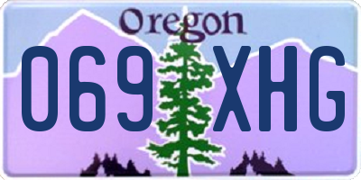 OR license plate 069XHG