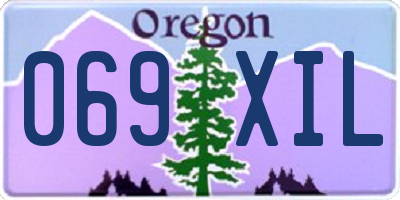 OR license plate 069XIL