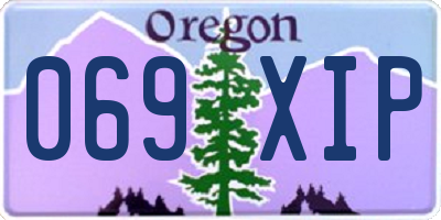 OR license plate 069XIP