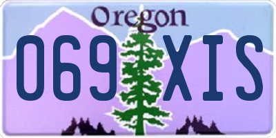 OR license plate 069XIS