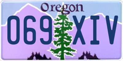 OR license plate 069XIV