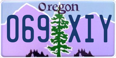 OR license plate 069XIY