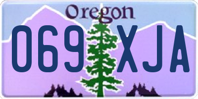 OR license plate 069XJA