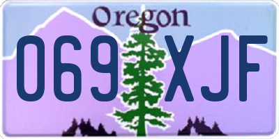 OR license plate 069XJF