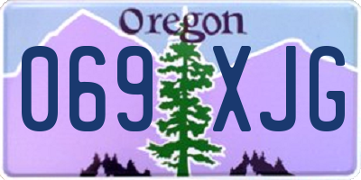 OR license plate 069XJG